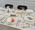 Karaca Red Carpet Collection Fine Pearl Extra Chanak 62 Parça 12 Kişilik Yemek Takımı Gold