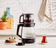 Karaca Glass Tea XL 2 in 1 Cam Çay Makinesi ve Kettle Krem