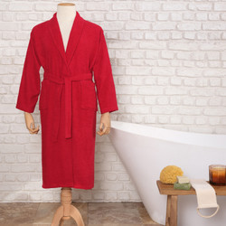Karaca Home Daily Soft Somon %100 Pamuk Kadın Bornoz S/M