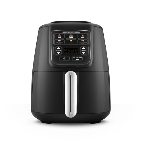 Karaca Air Pro Cook Köz Steel XL Çelik Hazneli Airfryer Black Silver 4L