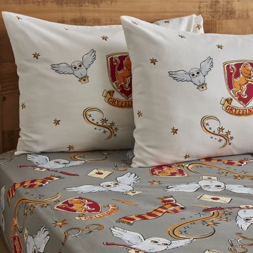 Karaca Home Harry Potter Owl Çift Kişilik Çarşaf Takımı