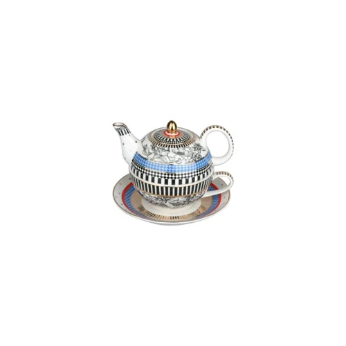 Lucky Art Maggey New Bone China Porselen Demlik Ve Fincan Seti