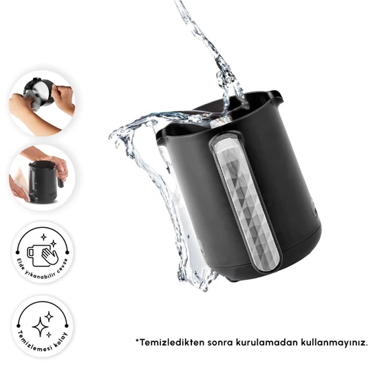 Karaca Hatır Hüps Quartz Sütlü Türk Kahvesi Makinesi Black Chrome
