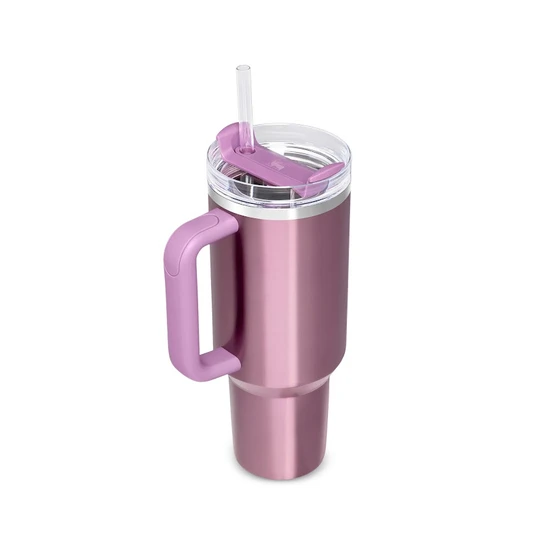 Stanley The Quencher Flowstate Tumbler Pipetli Termos Bardak 1,18L Gül Kurusu