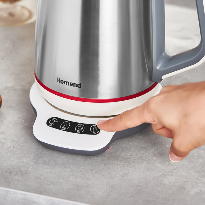 Homend Royaltea 1709H Dokunmatik Konuşan Çelik Çay Makinesi Inox
