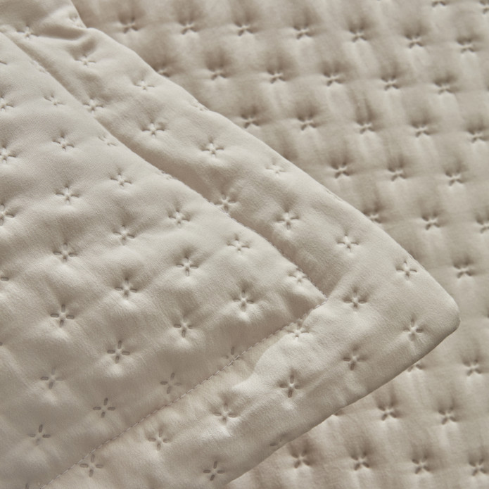 Karaca Home Breeze Soft Çift Kişilik Yatak Örtüsü Takımı Ekru